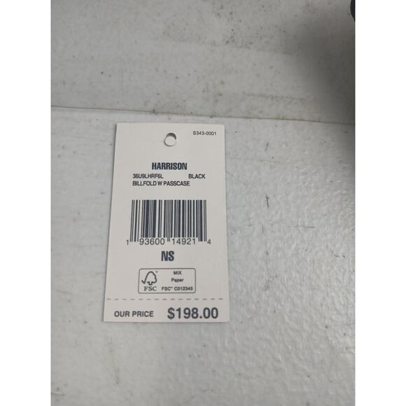 NWT Michael Kors Men Harrison Crossgrain Leather Billfold Wallet/Passcase,Blk-OS - Picture 6 of 6